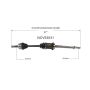GSP NCV53031 Nissan (2.0) CV Axle Assembly  - Front Right