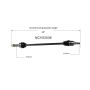 GSP NCV53036 Nissan (2.5) CV Axle Assembly  - Rear