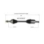 GSP NCV53037 07-12 Nissan Sentra SE-R Spec V CV Axle Assembly  - Front Left