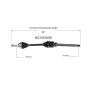 GSP NCV53039 07-12 Nissan Sentra SE-R CV Axle Assembly  - Front Right