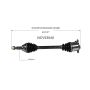 GSP NCV53040 90-96 Nissan 300ZX CV Axle Assembly  - Rear Left