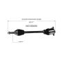 GSP NCV53050 90-96 Nissan 300ZX CV Axle Assembly  - Rear Right