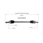 GSP NCV53052 Nissan CV Axle Assembly  - Rear