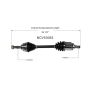 GSP NCV53053 91-92 Nissan Sentra (1.6) CV Axle Assembly  - Front Left