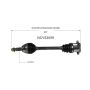 GSP NCV53059 90-96 INFINITI Q45 CV Axle Assembly  - Rear Left