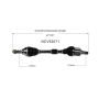 GSP NCV53071 11-17 Nissan Juke (AWD) CV Axle Assembly  - Front Left