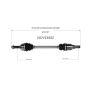 GSP NCV53082 Mitsubishi CV Axle Assembly  - Front Left
