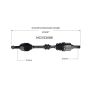 GSP NCV53086 09-11 Nissan Versa CV Axle Assembly  - Front Left