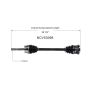 GSP NCV53098 83-86 Nissan 720 (4WD) CV Axle Assembly  - Front Right