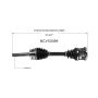 GSP NCV53099 83-86 Nissan 720 (4WD) CV Axle Assembly  - Front Left