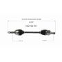 GSP NCV53101 13-17 Nissan Versa 1.6 S CV Axle Assembly  - Front Left