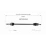 GSP NCV53104 15-24 Nissan Murano CV Axle Assembly  - Rear