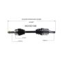 GSP NCV53106 INFINITI, Nissan CV Axle Assembly  - Front Left