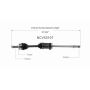 GSP NCV53107 INFINITI, Nissan CV Axle Assembly  - Front Right