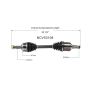 GSP NCV53108 00-01 Nissan Maxima CV Axle Assembly  - Front Left