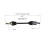 GSP NCV53117 11-17 Nissan Quest CV Axle Assembly  - Front Left
