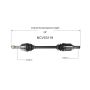 GSP NCV53119 Nissan CV Axle Assembly  - Front Left