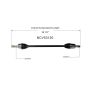 GSP NCV53120 Nissan CV Axle Assembly  - Front Right
