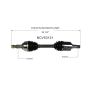 GSP NCV53121 07-12 Nissan Altima (3.5) CV Axle Assembly  - Front Left
