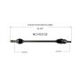 GSP NCV53122 INFINITI, Nissan CV Axle Assembly  - Rear