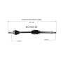 GSP NCV53123 13-19 Nissan Sentra CV Axle Assembly  - Front Right