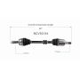 GSP NCV53124 Nissan CV Axle Assembly  - Front Left