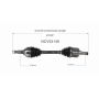 GSP NCV53136 Nissan (3.5) CV Axle Assembly  - Front Left
