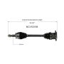 GSP NCV53168 INFINITI, Nissan (Coupe/Sedan) CV Axle Assembly  - Rear Left
