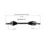GSP NCV53171 11-17 Nissan Juke (FWD) CV Axle Assembly  - Front Left
