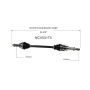 GSP NCV53173 11-13 Nissan LEAF CV Axle Assembly  - Front Right