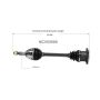 GSP NCV53500 INFINITI, Nissan CV Axle Assembly  - Rear Left