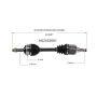 GSP NCV53501 Nissan (Hatchback/Sedan) CV Axle Assembly  - Front Left