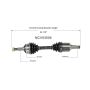 GSP NCV53505 92-94 Nissan Maxima SE CV Axle Assembly  - Front Left