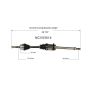 GSP NCV53514 Nissan (1.6) CV Axle Assembly  - Front Right