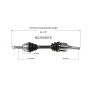 GSP NCV53515 Nissan (2.0) CV Axle Assembly  - Front Left