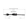 GSP NCV53516 Nissan (2.0) CV Axle Assembly  - Front Right