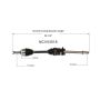GSP NCV53518 93-94 Nissan Altima CV Axle Assembly  - Front Right