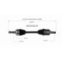 GSP NCV53519 Mercury, Nissan CV Axle Assembly  - Front Left