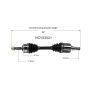 GSP NCV53521 93-97 Nissan Altima CV Axle Assembly  - Front Left