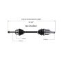 GSP NCV53546 Nissan (2.0) CV Axle Assembly  - Front Left
