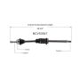 GSP NCV53547 Nissan (2.0) CV Axle Assembly  - Front Right