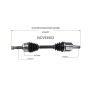 GSP NCV53553 98-01 Nissan Altima CV Axle Assembly  - Front Left