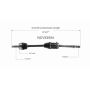 GSP NCV53554 98-01 Nissan Altima CV Axle Assembly  - Front Right