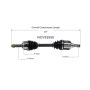 GSP NCV53555 98-01 Nissan Altima CV Axle Assembly  - Front Left
