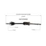 GSP NCV53556 98-99 Nissan Altima CV Axle Assembly  - Front Right