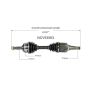 GSP NCV53563 89-92 Nissan Stanza CV Axle Assembly  - Front Left