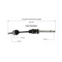 GSP NCV53564 89-92 Nissan Stanza CV Axle Assembly  - Front Right