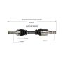 GSP NCV53565 93-94 Nissan Altima CV Axle Assembly  - Front Left