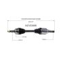 GSP NCV53566 INFINITI, Nissan CV Axle Assembly  - Front Left