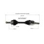 GSP NCV53567 INFINITI, Nissan CV Axle Assembly  - Front Left